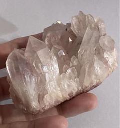 天然石　クラスター　ピンククォーツ　リチウムクォーツ　原石　水晶