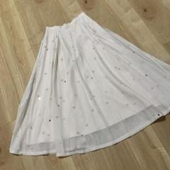 JUSGLITTY キラキラドット刺繍スカート スカート 今期 2024 ss