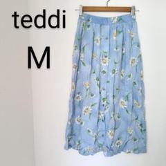 送料込❤teddi 【M】フラワープリント フレアスカート スカート