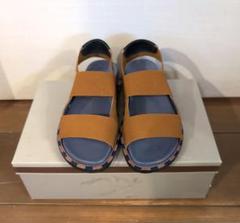 定価6万円□MARNIマルニプラットフォームサンダル マルチカラー