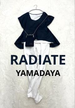 RADIATEラディエイト フレンチスリーブ　レイヤードトップス　ネイビー