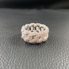 クリスタル装飾 シルバーブレスレット　yellow bucks着用 クリスタル装飾 シルバーブレスレットyellow bucks着用