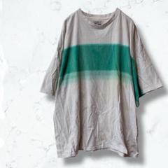 2372＊ライディングハイ＊Tシャツ 白 緑 M メンズ 綿100％ 半袖