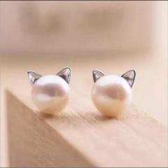 韓国 ファッション かわいい ピアス ジュエリー 猫