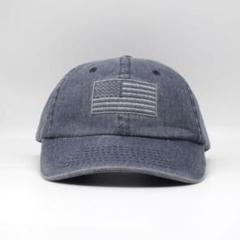 星条旗 DPC ドーフマン パシフィック社 企業 デニム キャップ 刺繍 古着