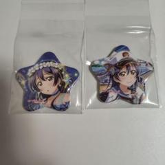 園田海未　星型缶バッジ