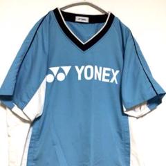 YONEX デカロゴ プルオーバー ナイロンジャケット 青白黒 S