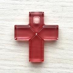 バカラ クロス ペンダント ネックレス　ピンク バカラ 【中古】バカラ ペンダント ネックレス ハート ピンク