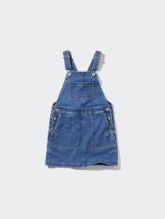 ユニクロ　UNIQLO　GIRLS デニムジャンパースカート　110　女の子
