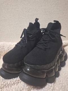 mikiosakabe grounds jeweryハイカット　スニーカー　黒 grounds 「grounds」 ハイカットスニーカー 38 ブラック