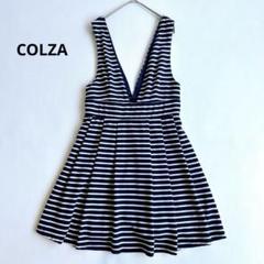 COLZA コルザ　ハニーズ　ミニ丈ワンピース　ボーダー　M