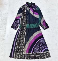 極美品 VIVIENNE TAM 曼荼羅模様　ドラゴン　パワーネット　ワンピース 極美品 VIVIENNE TAM 曼荼羅模様 ドラゴン パワーネット ワンピース