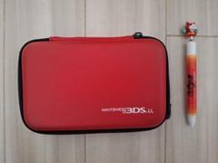 ニンテンドー 3DS LL 用ポーチ　レッド