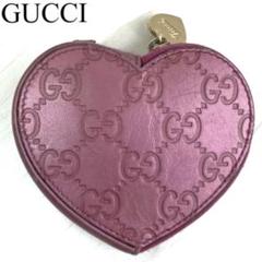 新品同様/未使用級　箱付き　GUCCI グッチ　小銭入れ　コインケース　ハート ダブルG ハートシェイプコインケース“GUCCI”付き ウィメンズ