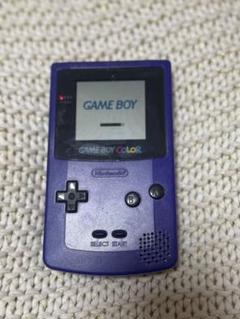 ゲームボーイ - ゲームボーイカラー gbc パープル 本体 ソフト付 送料無料 GB](本体)ゲームボーイカラー GAMEBOY COLOR クリア