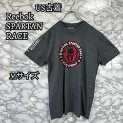 A81 リーボックスパルタンレース Tシャツ Mサイズ グレー Reebok