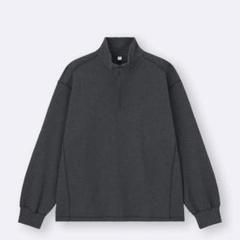 GU ヘビーワッフルハーフジッププルオーバー　メンズ　XL グレー