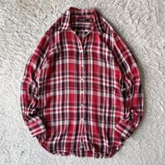 ラルフローレン 極美品 レーヨンチェックシャツ XS red