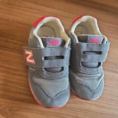 New Balance スニーカー 15.5 グレー レッド ニューバランス