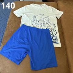 【新品】H&M ソニック 半袖 パジャマ 140 上下セットのサムネイル