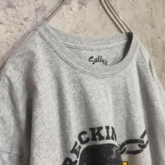古着 アメリカ輸入 Tシャツ 半袖 プリント 大きめ 英文字 グレー