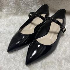 スローブイエナ　ボニータス　メリージェーン　パンプス　ブラックエナメル　23cm