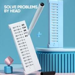 算数練習ボード 子供 たし算 ひき算 計算 ゲーム コンパクト 書いて消せる 白