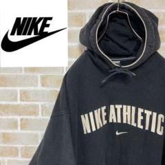 ●ナイキ● NIKEビッグロゴパーカー ビッグサイズ ブラック ビッグ刺繍ロゴ