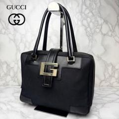 041 極美品 GUCCI ハンドバッグ Gロゴ