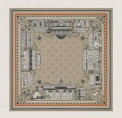 エルメス カレ55 Hermes Paris Station Bandana エルメス パリ