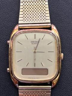SEIKO H449-5050A0　デジアナ　クオーツ　ビンテージ Seiko H449-5150 Two tone Ana-digi White Dial 38x32mm Mens