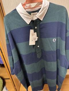 トップス ANGLAN-Stripe Wappen PK Half Shirt ANGLAN-Stripe Wappen PK Half Shirt - メルカリ