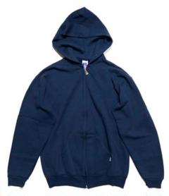 ラッセル ジップアップパーカー ネイビー RUSSELL ATHLETIC Zip-Up Hoodie 紺 L ラッセル アスレチック