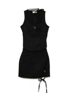 Donna ribbon skirt set up Black