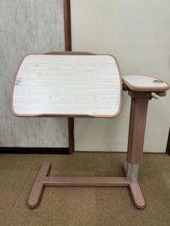 【新品】高さ調整可能なサイドテーブル キャスター付き　介護用テーブル