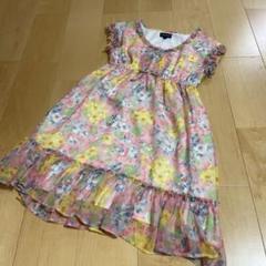 【160】ラルフローレン花柄シフォンワンピース