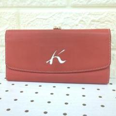 kitamura キタムラ 長財布 財布 がま口 レザー レッド