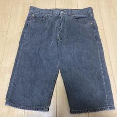 【Levi's】501 ブルーデニムショーツ　ハーフパンツ W32 L32 90s USA製 Levi'sリーバイス 501 カットオフ デニム ショート