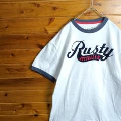 リンガーTシャツ　半袖Tシャツ　サーフブランド　サーフィン　オーストラリア　L