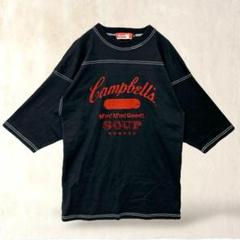 Campbell's キャンベル　半袖Tシャツ【M】ブラック黒　オーバーサイズ