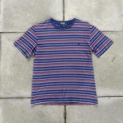 90s Polo by Ralph Lauren マルチボーダー　Tシャツ　短丈