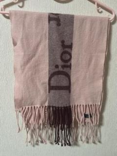 Christian Dior ピンク ロゴマフラー Christian Dior ピンク ロゴマフラー