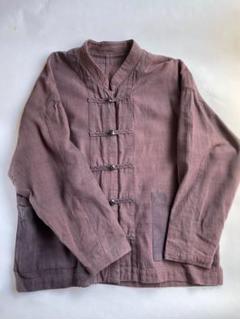 美品＊根々 群言堂 リネンブラウス キナリ総柄 麻100 半袖 日本製 春夏 麻ガーゼブラウス日日草（にちにちそう） | 石見銀山 群言堂