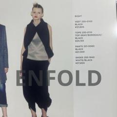 エンフォルド　サルエルパンツ 黒 ENFOLD - EGG PANTS / サルエルパンツ / ブラック / 2024SS NEW