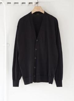 COMOLI FADE BLACK カーディガン　サイズ3 Z01-06012 COMOLI