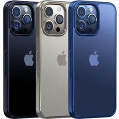 Alphex iPhone 15 Pro ケース カバー ブラック 耐衝撃