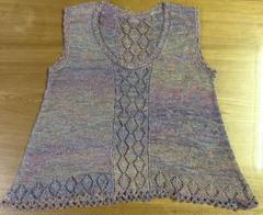 ハンドメイド　トップス　編み物