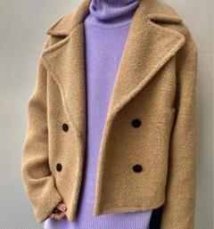 美品✨定価6.9万 22AW セオリー ショート丈 ボアコート Pコート 美品✨定価6.9万 22AW セオリー ショート丈 ボアコート Pコート