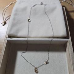 シルバー 月型チャーム ネックレス