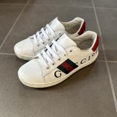 未使用　GUCCI キッズ ハイカットスニーカー 箱・布袋付き 2025年最新】GUCCI キッズ スニーカーの人気アイテム - メルカリ